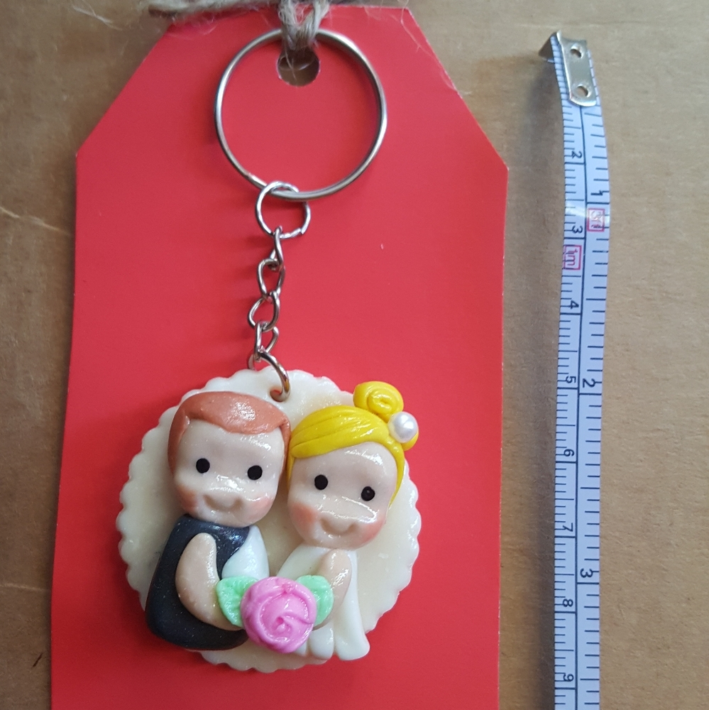 cold porcelain keychain
